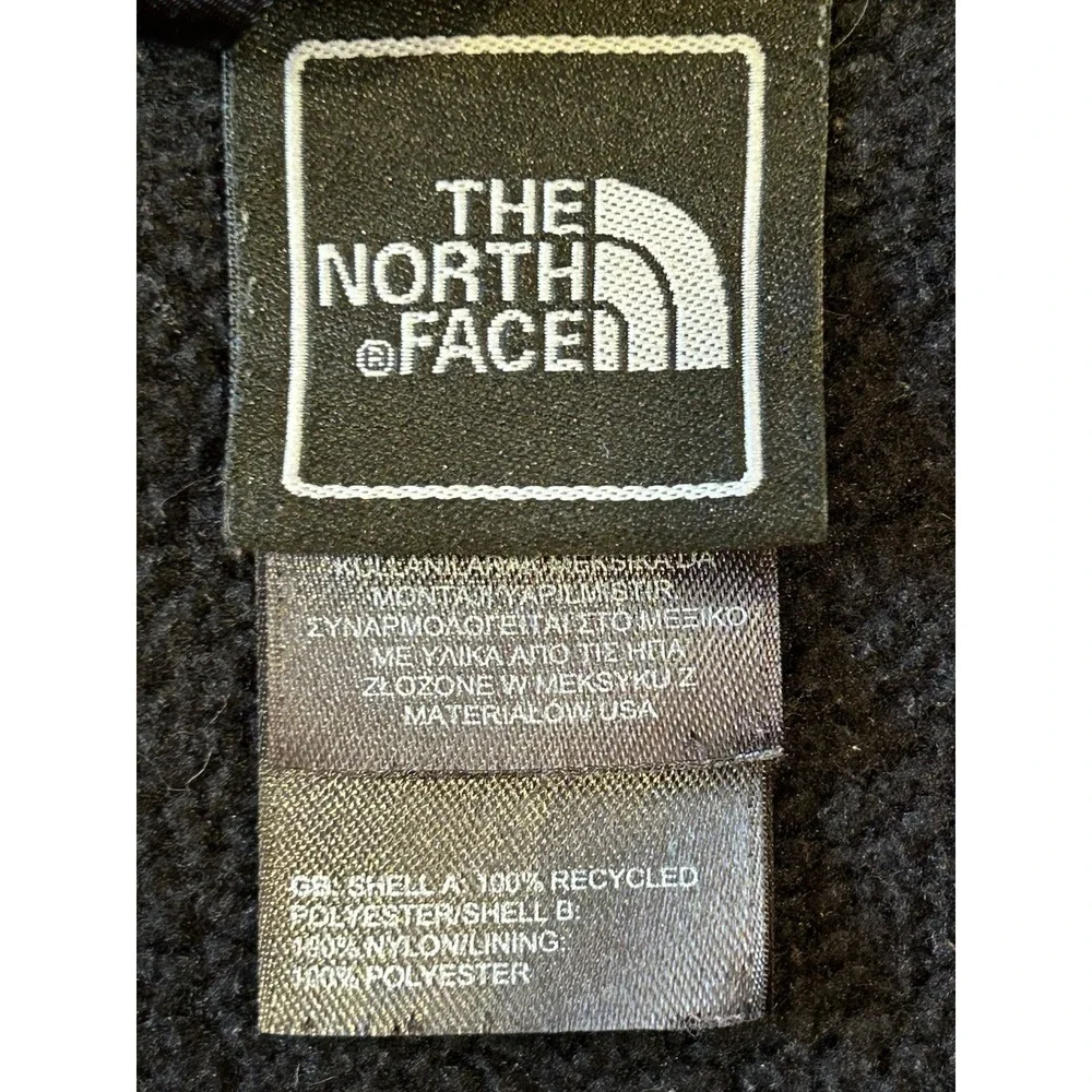 The North Face Jacket Boys Youth XLarge Black Denali Full Zip Fleece Jacket Coat